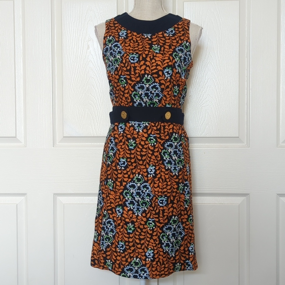 Tory Burch Patterned Printed shift Dress - Picture 2 of 6